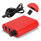 Maxbell Maxbell Portable Mini Tattoo Power Supply with Power Cord for Tattoo Machine Red