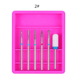 Maxbell Maxbell 6pcs Carbide Electric Nail Art Filing Drill Bits Grinding Polishing Head 02