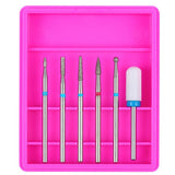 Maxbell Maxbell 6pcs Carbide Electric Nail Art Filing Drill Bits Grinding Polishing Head 02