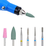Maxbell Maxbell 6pcs Carbide Electric Nail Art Filing Drill Bits Grinding Polishing Head 02