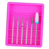 Maxbell Maxbell 6pcs Carbide Electric Nail Art Filing Drill Bits Grinding Polishing Head 04