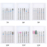 Maxbell Maxbell 6pcs Carbide Electric Nail Art Filing Drill Bits Grinding Polishing Head 10