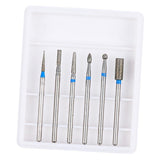 Maxbell Maxbell 6pcs Carbide Electric Nail Art Filing Drill Bits Grinding Polishing Head 10