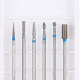 Maxbell Maxbell 6pcs Carbide Electric Nail Art Filing Drill Bits Grinding Polishing Head 10