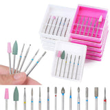 Maxbell Maxbell 6pcs Carbide Electric Nail Art Filing Drill Bits Grinding Polishing Head 10