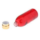 Maxbell Maxbell 120ml Empty Glass Bottle Sample for Makeup Cosmetic Cream Lotion Red Golden
