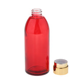 Maxbell Maxbell 120ml Empty Glass Bottle Sample for Makeup Cosmetic Cream Lotion Red Golden