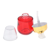 Maxbell Maxbell Portable Empty Glass Pump Bottles Travel Serums Creams Container Red Golden