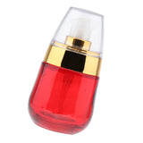 Maxbell Maxbell Portable Empty Glass Pump Bottles Travel Serums Creams Container Red Golden