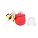 Maxbell Maxbell Portable Empty Glass Pump Bottles Travel Serums Creams Container Red Golden