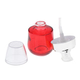 Maxbell Maxbell Portable Empty Glass Pump Bottles Travel Serums Creams Container Red Silver