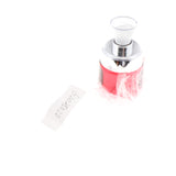 Maxbell Maxbell Portable Empty Glass Pump Bottles Travel Serums Creams Container Red Silver