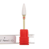 Maxbell Maxbell Ceramic Polishing Head Nail Grinding Drill Bit for Electric Nail Machine F