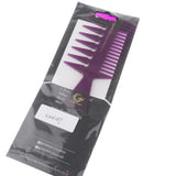 Maxbell Maxbell 3-in-1 Men's Oily Hair Pick Comb Dye Hairdressing Styling Wide Tooth Purple