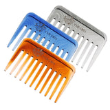 Maxbell Maxbell Wide-Teeth Detangling Curly Hair Comb Mens Back Head Styling Oil Comb Gray
