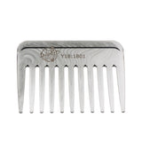 Maxbell Maxbell Wide-Teeth Detangling Curly Hair Comb Mens Back Head Styling Oil Comb Gray
