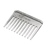 Maxbell Maxbell Wide-Teeth Detangling Curly Hair Comb Mens Back Head Styling Oil Comb Gray