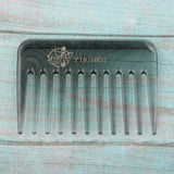 Maxbell Maxbell Wide-Teeth Detangling Curly Hair Comb Mens Back Head Styling Oil Comb Gray