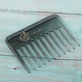 Maxbell Maxbell Wide-Teeth Detangling Curly Hair Comb Mens Back Head Styling Oil Comb Gray