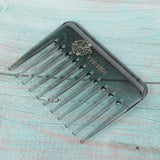 Maxbell Maxbell Wide-Teeth Detangling Curly Hair Comb Mens Back Head Styling Oil Comb Gray