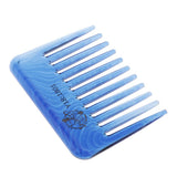 Maxbell Maxbell Wide-Teeth Detangling Curly Hair Comb Mens Back Head Styling Oil Comb Blue