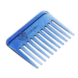 Maxbell Maxbell Wide-Teeth Detangling Curly Hair Comb Mens Back Head Styling Oil Comb Blue