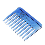 Maxbell Maxbell Wide-Teeth Detangling Curly Hair Comb Mens Back Head Styling Oil Comb Blue
