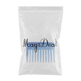 Maxbell Maxbell Wide-Teeth Detangling Curly Hair Comb Mens Back Head Styling Oil Comb Blue