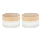 Maxbell Maxbell 2X Empty Refill Round Face Cream Bottles Lotion Cosmetics Container Jars 30g