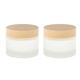 Maxbell Maxbell 2X Empty Refill Round Face Cream Bottles Lotion Cosmetics Container Jars 50g