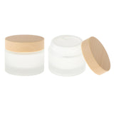Maxbell Maxbell 2X Empty Refill Round Face Cream Bottles Lotion Cosmetics Container Jars 50g