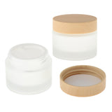 Maxbell Maxbell 2X Empty Refill Round Face Cream Bottles Lotion Cosmetics Container Jars 50g