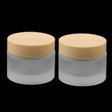 Maxbell Maxbell 2X Empty Refill Round Face Cream Bottles Lotion Cosmetics Container Jars 50g