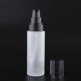 Maxbell Maxbell Empty Glass Lotion Cream Pump Bottle Travel Refillable Serum Container 120ml