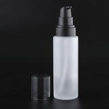 Maxbell Maxbell Empty Glass Lotion Cream Pump Bottle Travel Refillable Serum Container 100ml