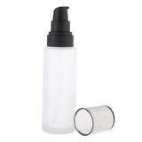 Maxbell Maxbell Empty Glass Lotion Cream Pump Bottle Travel Refillable Serum Container 100ml