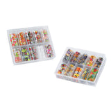 Maxbell 10 Sheet DIY Nail Art Tips Stickers Wraps Nails Decals Decorations Halloween