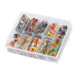 Maxbell 10 Sheet DIY Nail Art Tips Stickers Wraps Nails Decals Decorations Halloween