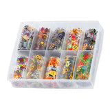 Maxbell 10 Sheet DIY Nail Art Tips Stickers Wraps Nails Decals Decorations Halloween