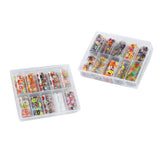 Maxbell 10 Sheet DIY Nail Art Tips Stickers Wraps Nails Decals Decorations Halloween