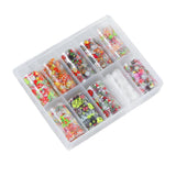 Maxbell 10 Sheet DIY Nail Art Tips Stickers Wraps Nails Decals Decorations Christmas