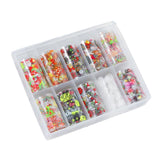 Maxbell 10 Sheet DIY Nail Art Tips Stickers Wraps Nails Decals Decorations Christmas