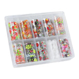 Maxbell 10 Sheet DIY Nail Art Tips Stickers Wraps Nails Decals Decorations Christmas