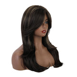 Maxbell 24 inch Women Long Straight Side Part Heat Safe Synthetic Daily Cosplay Wigs