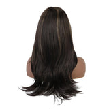 Maxbell 24 inch Women Long Straight Side Part Heat Safe Synthetic Daily Cosplay Wigs