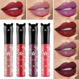 Maxbell Waterproof Makeup Liquid Lipstick Moisturizing Long Lasting Lip Gloss Tint Rose Red