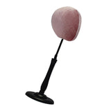 Maxbell Adjustable Tabletop Hat Stand Mannequin Wig Cap Display Stand Bare Pink