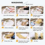 Maxbell 22'' Women Long Curly Wavy  Wig Heat Resistant Huamn Hair Wigs w/ Bang