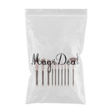 Maxbell Maxbell Synthetic Makeup Cosmetic Foundation Powder Cream Blending Brush Kit Brown
