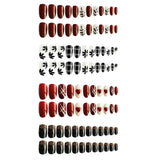 Maxbell 24 Packs Fake Nails Press On Nails for Women Girls for Salon DIY Nail Art